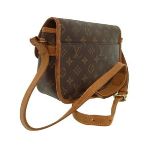Louis Vuitton Leather Bag Brown Monogram Shoulder Sologne